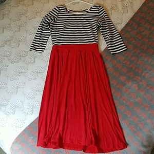 NWOT DressLily 3/4 Sleeve Red, Black & White Dress